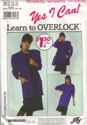 9233 SIMPLICITY KNIT CARDIGAN, CIRCLE SKIRT, DRESS, TUNIC  PATTERN 10-16
